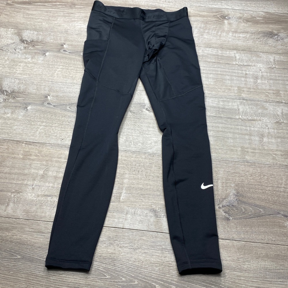 Nike Pro Dri-FIT Leggings Mens L‎ Black Compression FB7961-010 Training